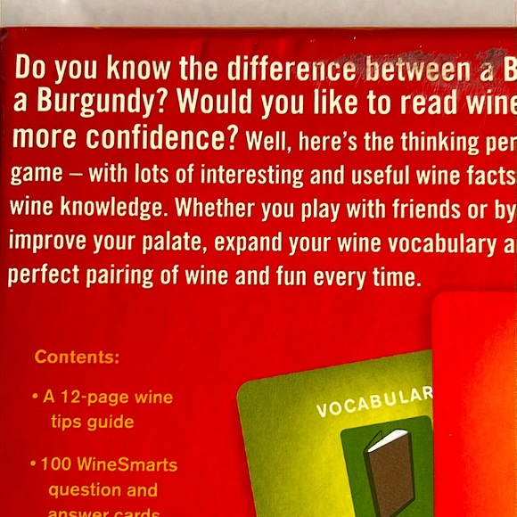 Wine Trivia Game and Wine Snob Book Set/2 - NWOT - Picture 10 of 10